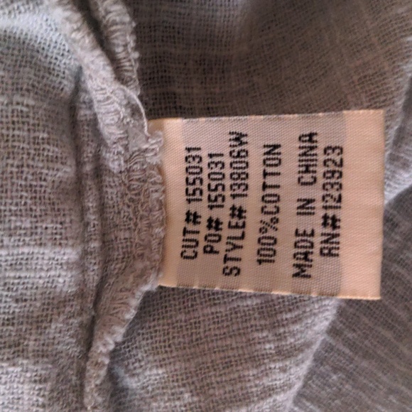 XCVI Wearables Gauze Poncho Top Size L - Picture 6 of 7